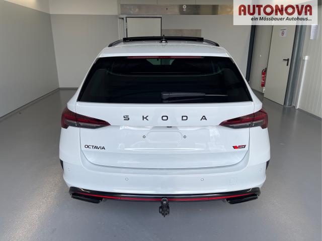 Skoda / Octavia Combi / Wei&szlig; / / / 265PS DSG HUD+Pano+360&deg;+DCC+AHK+CANTON+Matrix+Alu19+eHeck+GV4