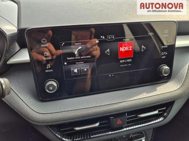 Skoda Fabia 1.0 TSI 95PS Selection 5-t&uuml;rig R&uuml;ckf.Kamera Parksensoren Sitzheizung Multifunktionslenkrad Klima Skoda-Radio Bluetooth Touchscreen Tempomat Nebelsch. Apple CarPlay + Android Auto 
