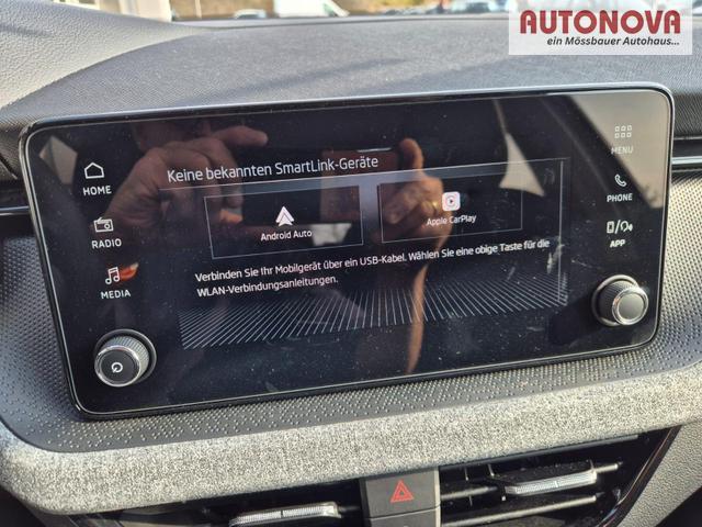 Skoda Kamiq 1.0 TSI 115PS DSG Selection R&uuml;ckf.Kamera PDC v+h Sitzheizung Klimaautomatik Skoda-Radio Apple CarPlay + Android Auto Tempomat Garantieverl&auml;ngerung 16"LM 