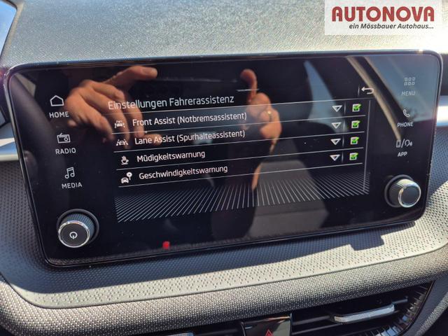 Skoda Fabia 1.0 TSI 95PS Selection 5-t&uuml;rig R&uuml;ckf.Kamera Parksensoren Sitzheizung Multifunktionslenkrad Klima Skoda-Radio Bluetooth Touchscreen Tempomat Nebelsch. Apple CarPlay + Android Auto 