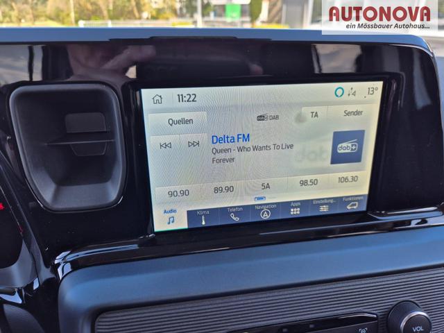 Ford Tourneo Courier 1.0 EcoBoost 125PS Active Teil-Leder Sitzheizung Lenkradheizung Klimaautomatik PDC v+h R&uuml;ckf.-Kamera ACC TWA Frontscheibe beheizb. Ford-Navi SYNC4 Apple CarPlay + Android Auto 