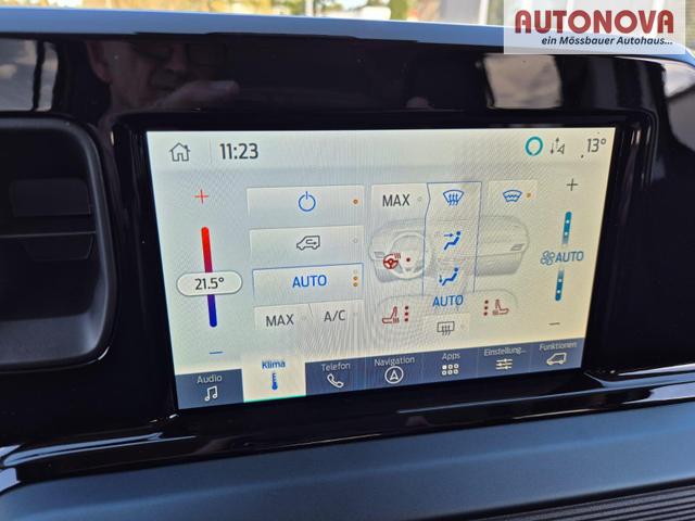 Ford Tourneo Courier 1.0 EcoBoost 125PS Active Teil-Leder Sitzheizung Lenkradheizung Klimaautomatik PDC v+h R&uuml;ckf.-Kamera ACC TWA Frontscheibe beheizb. Ford-Navi SYNC4 Apple CarPlay + Android Auto 