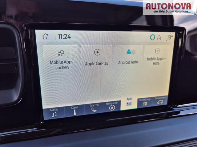 Ford Tourneo Courier 1.0 EcoBoost 125PS Active Teil-Leder Sitzheizung Lenkradheizung Klimaautomatik PDC v+h R&uuml;ckf.-Kamera ACC TWA Frontscheibe beheizb. Ford-Navi SYNC4 Apple CarPlay + Android Auto 
