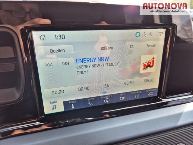 Ford Tourneo Courier 1.0 EcoBoost 125PS Active Teil-Leder Sitzheizung Lenkradheizung Klimaautomatik PDC v+h R&uuml;ckf.-Kamera ACC TWA Frontscheibe beheizb. Ford-Navi SYNC4 Apple CarPlay + Android Auto 