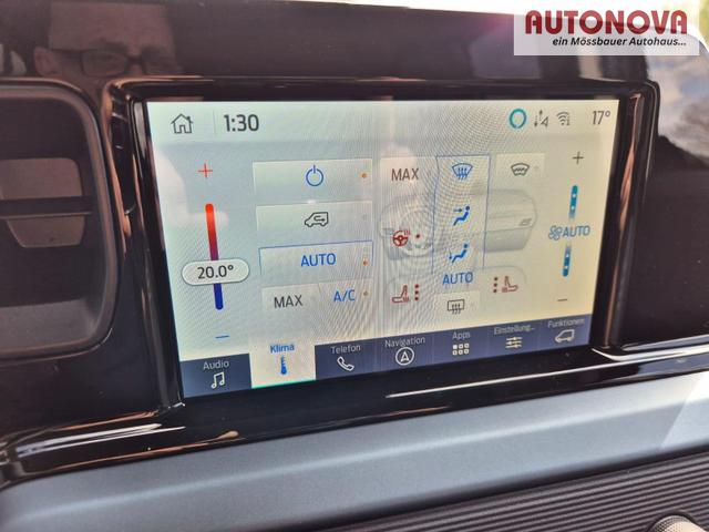 Ford Tourneo Courier 1.0 EcoBoost 125PS Active Teil-Leder Sitzheizung Lenkradheizung Klimaautomatik PDC v+h R&uuml;ckf.-Kamera ACC TWA Frontscheibe beheizb. Ford-Navi SYNC4 Apple CarPlay + Android Auto 