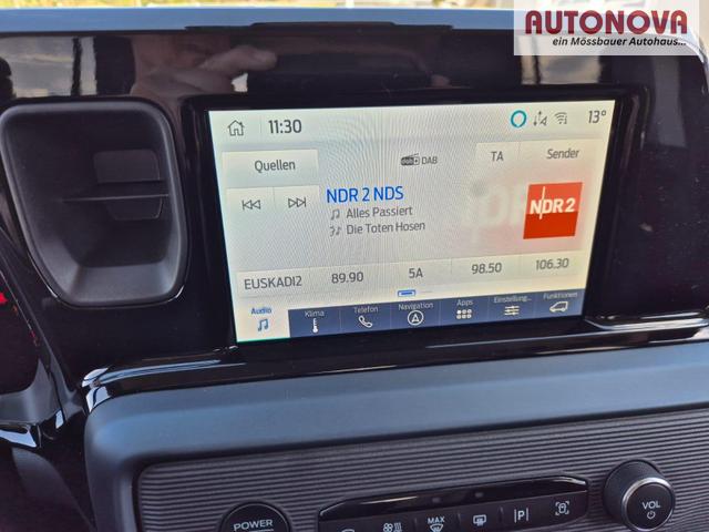 Ford Tourneo Courier 1.0 EcoBoost 125PS Active Teil-Leder Sitzheizung Lenkradheizung Klimaautomatik PDC v+h R&uuml;ckf.-Kamera ACC TWA Frontscheibe beheizb. Ford-Navi SYNC4 Apple CarPlay + Android Auto 