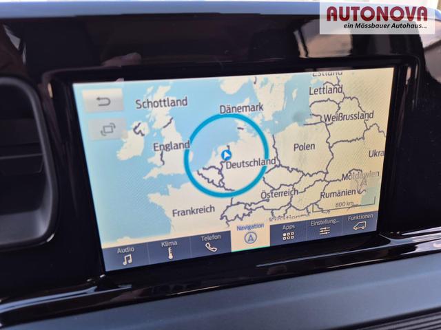 Ford Tourneo Courier 1.0 EcoBoost 125PS Active Teil-Leder Sitzheizung Lenkradheizung Klimaautomatik PDC v+h R&uuml;ckf.-Kamera ACC TWA Frontscheibe beheizb. Ford-Navi SYNC4 Apple CarPlay + Android Auto 
