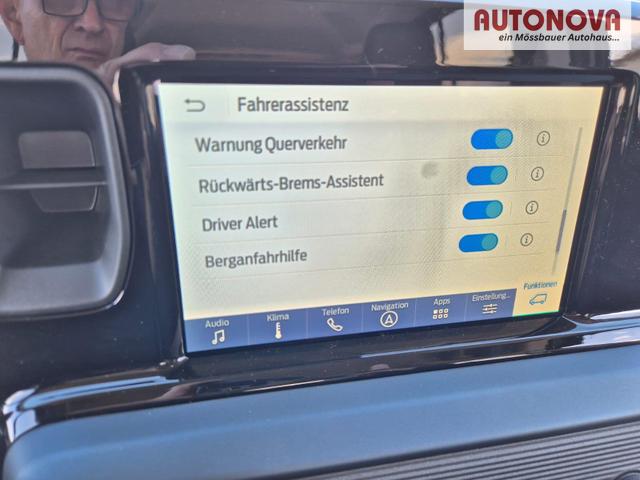 Ford Tourneo Courier 1.0 EcoBoost 125PS Active Teil-Leder Sitzheizung Lenkradheizung Klimaautomatik PDC v+h R&uuml;ckf.-Kamera ACC TWA Frontscheibe beheizb. Ford-Navi SYNC4 Apple CarPlay + Android Auto 