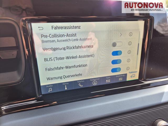 Ford Tourneo Courier 1.0 EcoBoost 125PS Active Teil-Leder Sitzheizung Lenkradheizung Klimaautomatik PDC v+h R&uuml;ckf.-Kamera ACC TWA Frontscheibe beheizb. Ford-Navi SYNC4 Apple CarPlay + Android Auto 