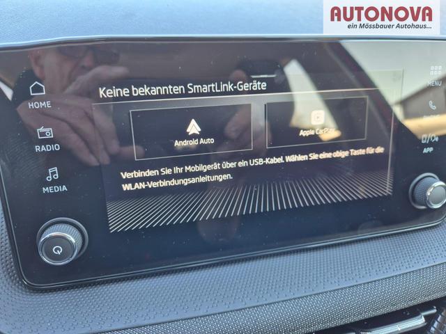 Skoda Fabia 1.0 TSI 95PS Selection 5-t&uuml;rig R&uuml;ckf.Kamera Parksensoren Sitzheizung Multifunktionslenkrad Klima Skoda-Radio Bluetooth Touchscreen Tempomat Nebelsch. Apple CarPlay + Android Auto 
