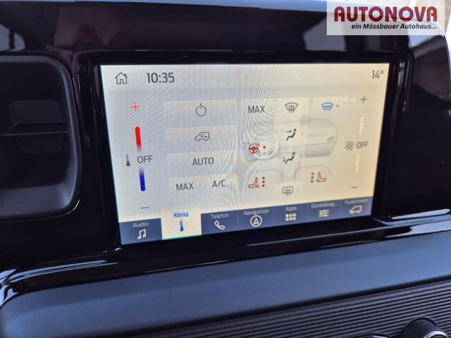 Ford Tourneo Courier 1.0 EcoBoost 125PS Active Teil-Leder Sitzheizung Lenkradheizung Klimaautomatik PDC v+h R&uuml;ckf.-Kamera ACC TWA Frontscheibe beheizb. Ford-Navi SYNC4 Apple CarPlay + Android Auto 