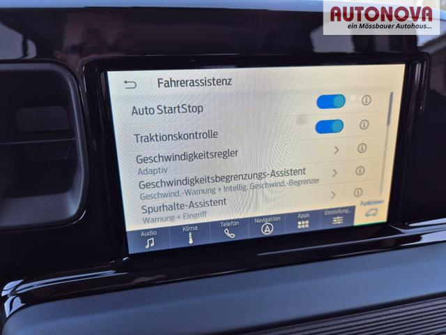 Ford Tourneo Courier 1.0 EcoBoost 125PS Active Teil-Leder Sitzheizung Lenkradheizung Klimaautomatik PDC v+h R&uuml;ckf.-Kamera ACC TWA Frontscheibe beheizb. Ford-Navi SYNC4 Apple CarPlay + Android Auto 