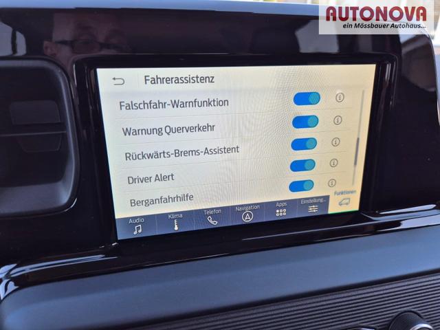 Ford Tourneo Courier 1.0 EcoBoost 125PS Active Teil-Leder Sitzheizung Lenkradheizung Klimaautomatik PDC v+h R&uuml;ckf.-Kamera ACC TWA Frontscheibe beheizb. Ford-Navi SYNC4 Apple CarPlay + Android Auto 