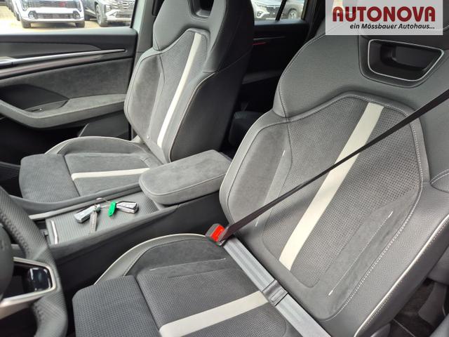 Skoda Kodiaq Sportline 1.5 TSI 204PS PHEV DSG schwenkb. AHK elektr. PanoDach HUD Alcantara PDC v+h 360&deg;Kamera CANTON Sound Klimaautomatik Sitzheizung Lenkradheizung Navi Apple CarPlay Android Auto 2xKeyless 19"LM vollelektr. Reichweite 116KM 