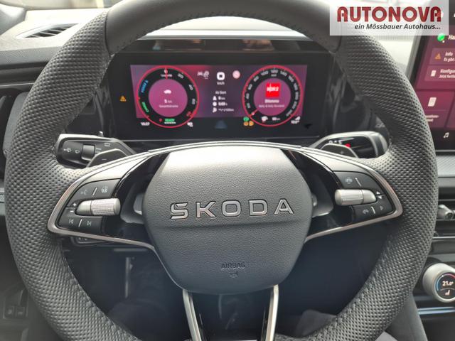 Skoda Kodiaq Sportline 1.5 TSI 204PS PHEV DSG schwenkb. AHK elektr. PanoDach HUD Alcantara PDC v+h 360&deg;Kamera CANTON Sound Klimaautomatik Sitzheizung Lenkradheizung Navi Apple CarPlay Android Auto 2xKeyless 19"LM vollelektr. Reichweite 116KM 