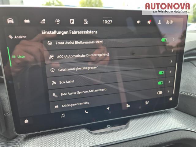 Skoda Kodiaq Sportline 1.5 TSI 204PS PHEV DSG schwenkb. AHK elektr. PanoDach HUD Alcantara PDC v+h 360&deg;Kamera CANTON Sound Klimaautomatik Sitzheizung Lenkradheizung Navi Apple CarPlay Android Auto 2xKeyless 19"LM vollelektr. Reichweite 116KM 