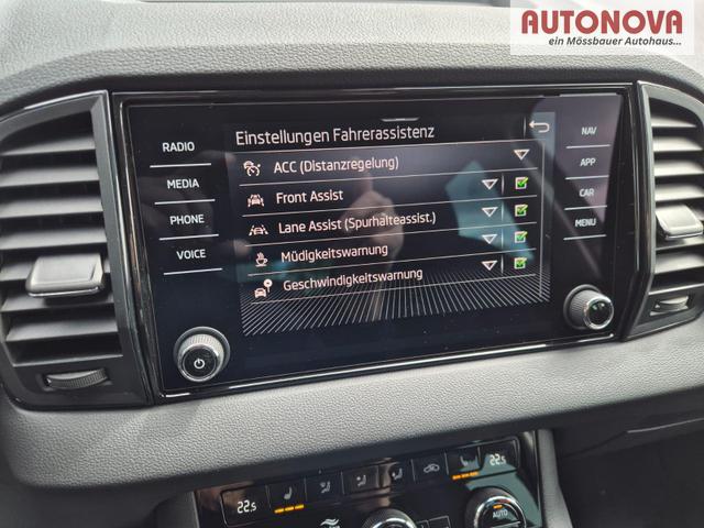 Skoda Karoq 1.5 TSI 150PS DSG Selection Klimaautomatik Sitzheizung Lenkradheizung ACC PDC v+h R&uuml;ckf.Kamera abg.Scheiben Apple CarPlay Android Auto 17"LM 
