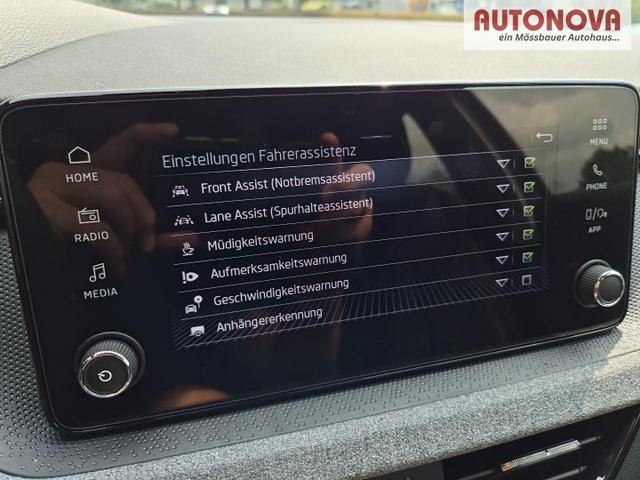 Skoda Scala 1.0 TSI 115PS DSG Selection AHK schwenkb. Klimaautomatik Sitzheizung PDC R&uuml;ckf.Kamera Apple CarPlay Android Auto 