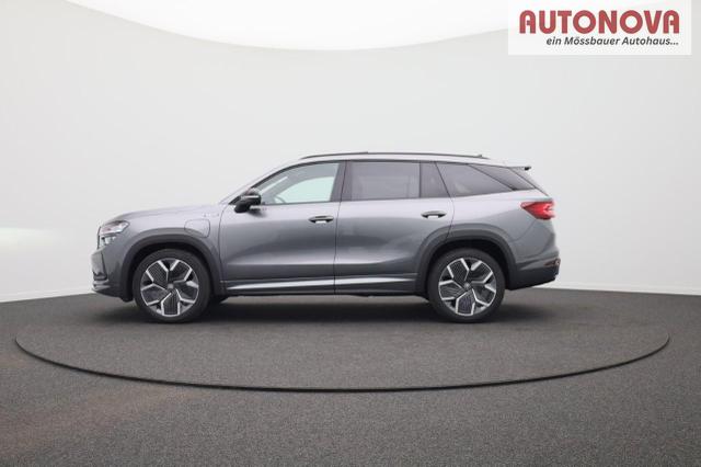 Skoda Kodiaq Sportline 1.5 TSI 204PS PHEV DSG Sitzheizung v+h Frontscheibe beheizb. 20"LM schwenkb. AHK elektr. PanoDach Alcantara PDC R&uuml;ckf.Kamera Klimaautomatik Lenkradheizung Navi Apple CarPlay Android Auto 2xKeyless vollelektr. Reichweite 116KM 