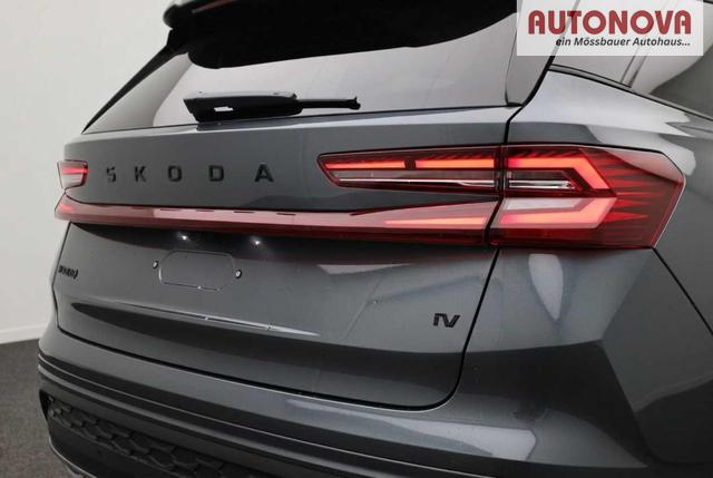 Skoda Kodiaq Sportline 1.5 TSI 204PS PHEV DSG Sitzheizung v+h Frontscheibe beheizb. 20"LM schwenkb. AHK elektr. PanoDach Alcantara PDC R&uuml;ckf.Kamera Klimaautomatik Lenkradheizung Navi Apple CarPlay Android Auto 2xKeyless vollelektr. Reichweite 116KM 