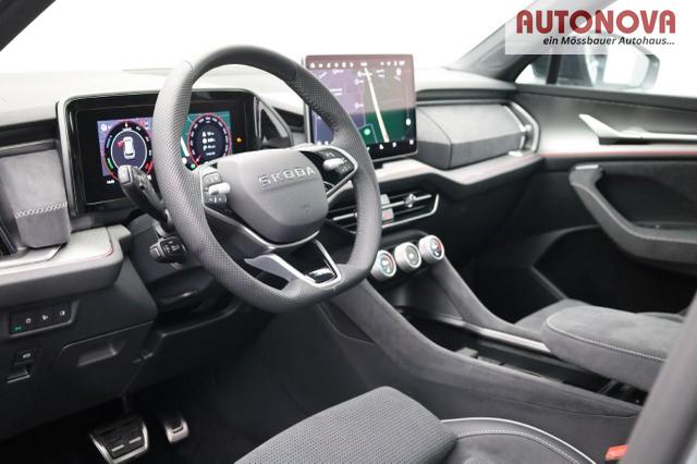 Skoda Kodiaq Sportline 1.5 TSI 204PS PHEV DSG Sitzheizung v+h Frontscheibe beheizb. 20"LM schwenkb. AHK elektr. PanoDach Alcantara PDC R&uuml;ckf.Kamera Klimaautomatik Lenkradheizung Navi Apple CarPlay Android Auto 2xKeyless vollelektr. Reichweite 116KM 