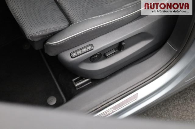 Skoda Kodiaq Sportline 1.5 TSI 204PS PHEV DSG Sitzheizung v+h Frontscheibe beheizb. 20"LM schwenkb. AHK elektr. PanoDach Alcantara PDC R&uuml;ckf.Kamera Klimaautomatik Lenkradheizung Navi Apple CarPlay Android Auto 2xKeyless vollelektr. Reichweite 116KM 