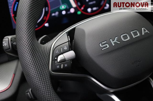 Skoda Kodiaq Sportline 1.5 TSI 204PS PHEV DSG Sitzheizung v+h Frontscheibe beheizb. 20"LM schwenkb. AHK elektr. PanoDach Alcantara PDC R&uuml;ckf.Kamera Klimaautomatik Lenkradheizung Navi Apple CarPlay Android Auto 2xKeyless vollelektr. Reichweite 116KM 