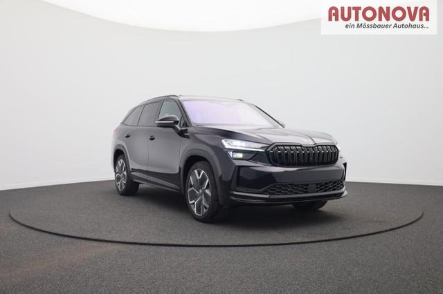 Skoda Kodiaq Sportline 1.5 TSI 204PS PHEV DSG Sitzheizung v+h Frontscheibe beheizb. 20"LM schwenkb. AHK elektr. PanoDach Alcantara PDC R&uuml;ckf.Kamera Klimaautomatik Lenkradheizung Navi Apple CarPlay Android Auto 2xKeyless vollelektr. Reichweite 116KM 