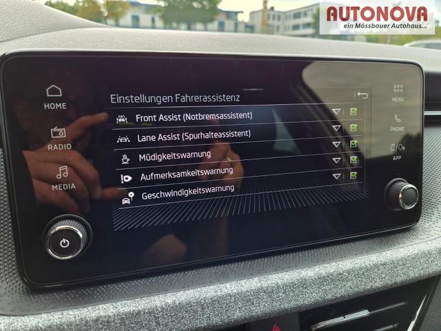 Skoda Kamiq 1.5 TSI 150PS DSG Selection Klimaautomatik Sitzheizung R&uuml;ckf.Kamera PDC Apple CarPlay + Android Auto Tempomat Garantieverl&auml;ngerung 16"LM 