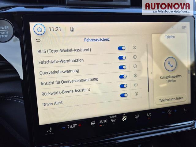 Ford Puma Titanium 1.0 Hybrid 125PS Autom. abnehm. AHK ACC 4xKamera Klimaautomatik Sitzheizung Lenkradheizung Frontscheibe beheizb. LED-Scheinwerfer SYNC4 Bluetooth Apple CarPlay Android Auto PDC v+h 