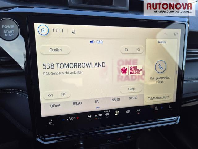 Ford Puma Titanium 1.0 Hybrid 125PS Autom. abnehm. AHK ACC 4xKamera Klimaautomatik Sitzheizung Lenkradheizung Frontscheibe beheizb. LED-Scheinwerfer SYNC4 Bluetooth Apple CarPlay Android Auto PDC v+h 