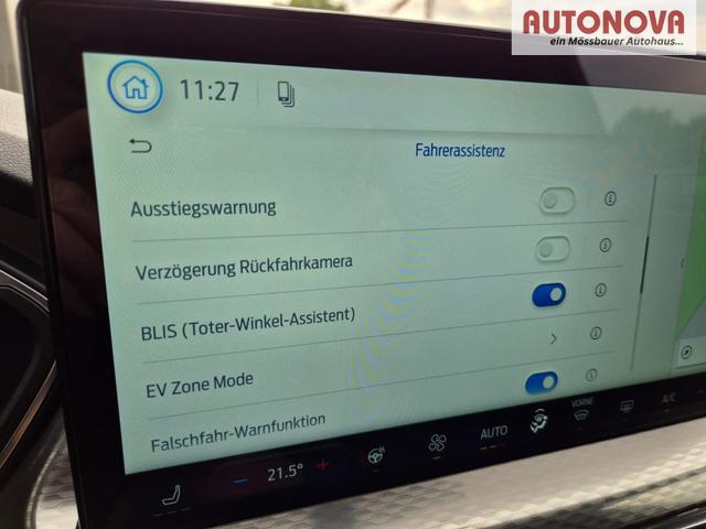 Ford Kuga Titanium 243PS PHEV Automatik Sitzheizung v+h Lenkradheizung Frontscheibe beheizb. Klimaautomatik Navi SYNC4 Apple CarPlay Android Auto Touchscreen PDC 4xKamera 2xKeyless 17"LM vollelektr. Reichweite 66KM 