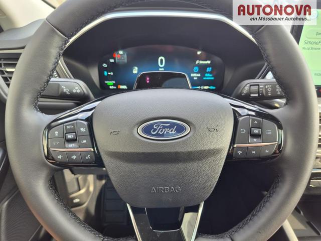 Ford Kuga Titanium 243PS PHEV Automatik schwenkb. AHK elektr. PanoDach Sitzheizung v+h Lenkradheizung Frontscheibe beheizb. Klimaautomatik Navi SYNC4 Apple CarPlay Android Auto Touchscreen PDC 4xKamera 2xKeyless 17"LM vollelektr. Reichweite 66KM 