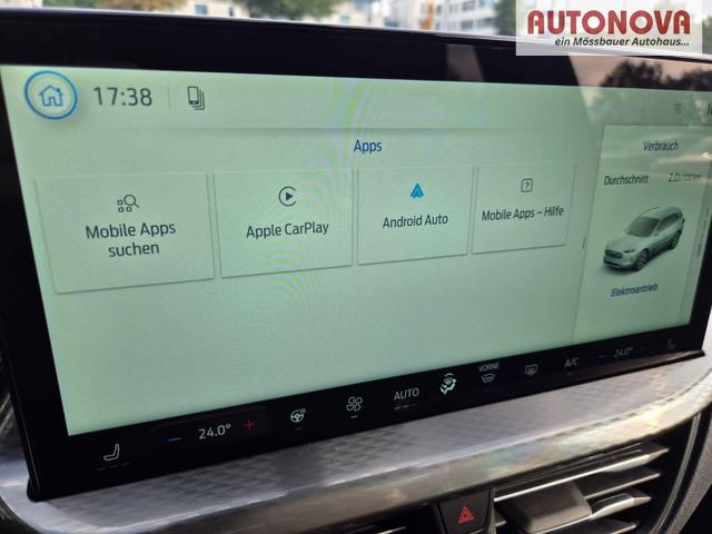 Ford Kuga Titanium 243PS PHEV Automatik schwenkb. AHK elektr. PanoDach Sitzheizung v+h Lenkradheizung Frontscheibe beheizb. Klimaautomatik Navi SYNC4 Apple CarPlay Android Auto Touchscreen PDC 4xKamera 2xKeyless 17"LM vollelektr. Reichweite 66KM 