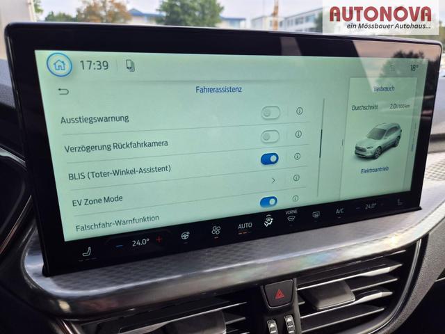 Ford Kuga Titanium 243PS PHEV Automatik schwenkb. AHK elektr. PanoDach Sitzheizung v+h Lenkradheizung Frontscheibe beheizb. Klimaautomatik Navi SYNC4 Apple CarPlay Android Auto Touchscreen PDC 4xKamera 2xKeyless 17"LM vollelektr. Reichweite 66KM 