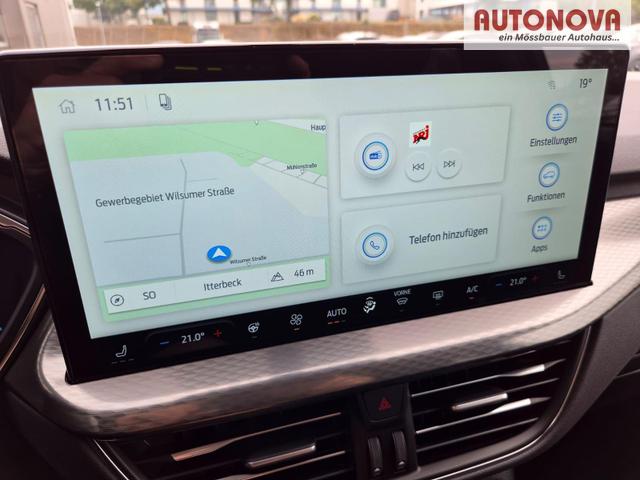 Ford Kuga Titanium 243PS PHEV Automatik schwenkb. AHK Sitzheizung v+h Lenkradheizung Frontscheibe beheizb. Klimaautomatik Navi SYNC4 Apple CarPlay Android Auto Touchscreen PDC 4xKamera 2xKeyless 17"LM vollelektr. Reichweite 66KM 