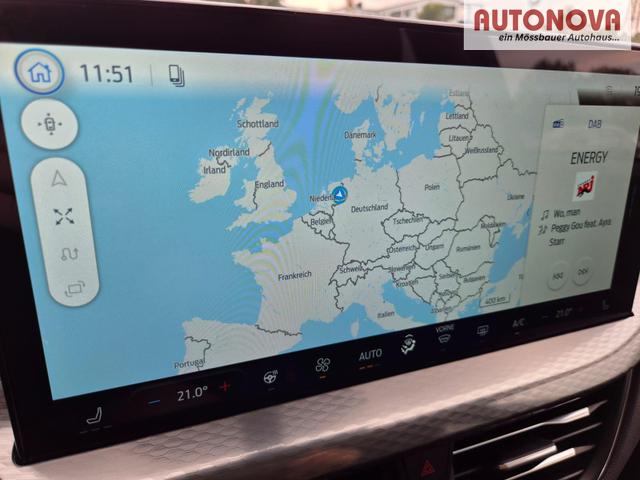Ford Kuga Titanium 243PS PHEV Automatik schwenkb. AHK Sitzheizung v+h Lenkradheizung Frontscheibe beheizb. Klimaautomatik Navi SYNC4 Apple CarPlay Android Auto Touchscreen PDC 4xKamera 2xKeyless 17"LM vollelektr. Reichweite 66KM 