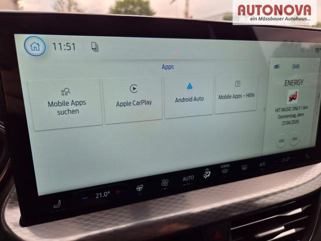 Ford Kuga Titanium 243PS PHEV Automatik schwenkb. AHK Sitzheizung v+h Lenkradheizung Frontscheibe beheizb. Klimaautomatik Navi SYNC4 Apple CarPlay Android Auto Touchscreen PDC 4xKamera 2xKeyless 17"LM vollelektr. Reichweite 66KM 