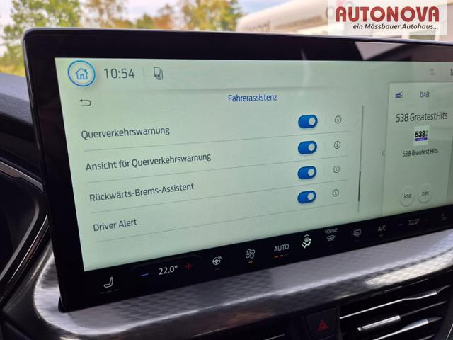 Ford Kuga Titanium 243PS PHEV Automatik schwenkb. AHK Sitzheizung v+h Lenkradheizung Frontscheibe beheizb. Klimaautomatik Navi SYNC4 Apple CarPlay Android Auto Touchscreen PDC 4xKamera 2xKeyless 17"LM vollelektr. Reichweite 66KM 