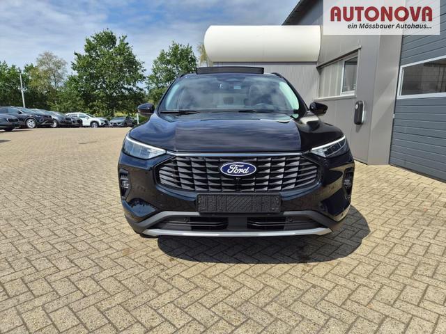 Ford Kuga Titanium 243PS PHEV Automatik schwenkb. AHK elektr. PanoDach Sitzheizung v+h Lenkradheizung Frontscheibe beheizb. Klimaautomatik Navi SYNC4 Apple CarPlay Android Auto Touchscreen PDC 4xKamera 2xKeyless 17"LM vollelektr. Reichweite 66KM 