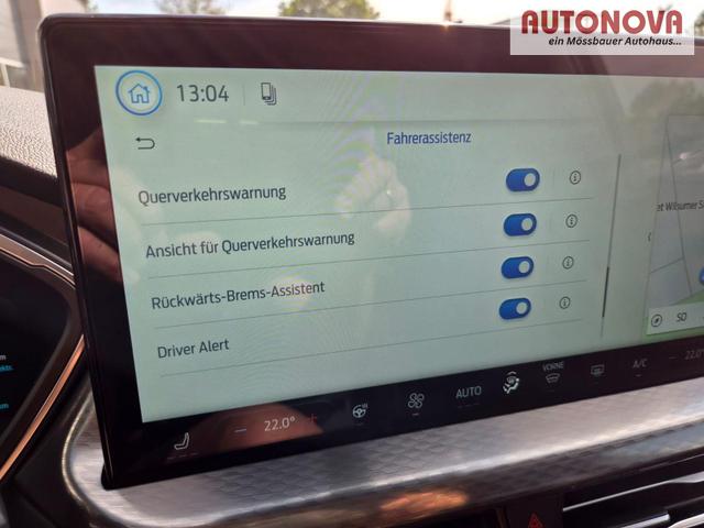 Ford Kuga Titanium 243PS PHEV Automatik schwenkb. AHK elektr. PanoDach Sitzheizung v+h Lenkradheizung Frontscheibe beheizb. Klimaautomatik Navi SYNC4 Apple CarPlay Android Auto Touchscreen PDC 4xKamera 2xKeyless 17"LM vollelektr. Reichweite 66KM 