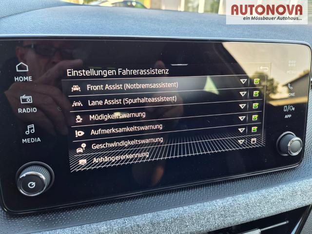 Skoda Kamiq 1.5 TSI 150PS DSG Selection AHK Klimaautomatik Sitzheizung R&uuml;ckf.Kamera PDC Apple CarPlay + Android Auto Tempomat Garantieverl&auml;ngerung 16"LM 