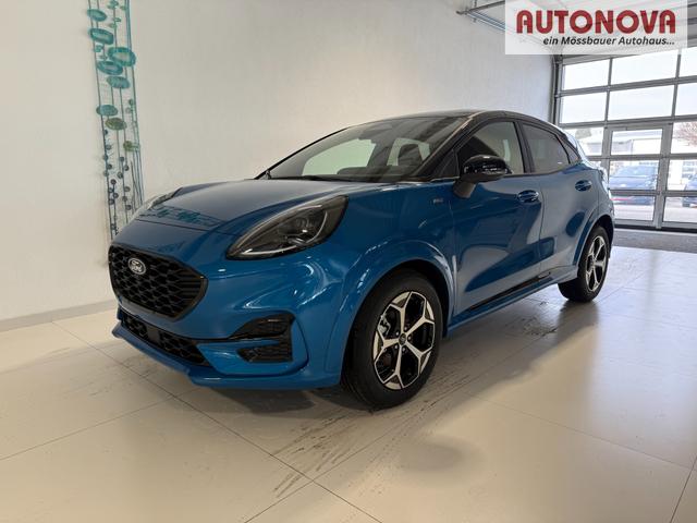 Ford Puma - ST-Line 1,0 l EcoBoost Hybrid 92 kW (125 PS) Winter-Paket, Komfort-Paket, Lenkradheizung, Sitzheizung, Klimaautomatik, Radio, DAB, Android Auto, Apple CarPlay, Bluetooth, Navigationssystem, Elektrische Heckklappe, 17 Zoll Leichtmetallfelgen, uvm.