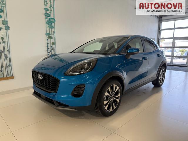Ford Puma - Titanium 1.0 EcoBoost Hybrid 92 kW (125 PS) Lenkradheizung, Sitzheizung, DAB, Navigationssystem, Radio, Apple CarPlay, Android Auto, Einparkhilfe hinten, R&uuml;ckfahrkamera, Verkehrsschild-Erkennungssystem, 17"-LM-Felgen, uvm.