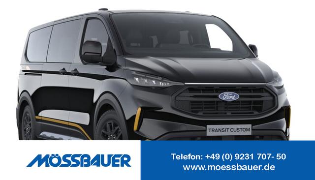 Ford Transit Custom - Trail 2.0 TDCi 150PS L2H1 (LANGER RADSTAND), 5 Jahre Garantie, 16" Alu, LED-Scheinwerfer, Privacy-Glas, Sitzheizung, Parksensoren vorne/hinten, Rückfahrkamera, Klimaautomatik, Tempomat, Frontscheibe beheizt, Radio 13" + Wireless AndroidAuto/Apple CarPlay