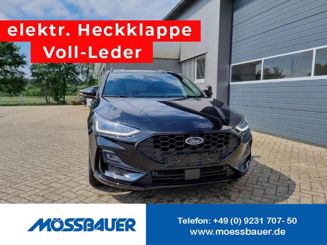Ford Focus Turnier - 1.0 125PS ST-Line X Voll-Leder elektr. Heckklappe Winterpaket Rückf.Kamera ACC Klimaautomatik Sitzheizung Lenkradheizung Frontscheibe beheizb. Ford-Navi SYNC 4 B+O Sound DAB+ Bluetooth Apple Carplay Android Auto PDC v+h 2xKeyless 17-LM