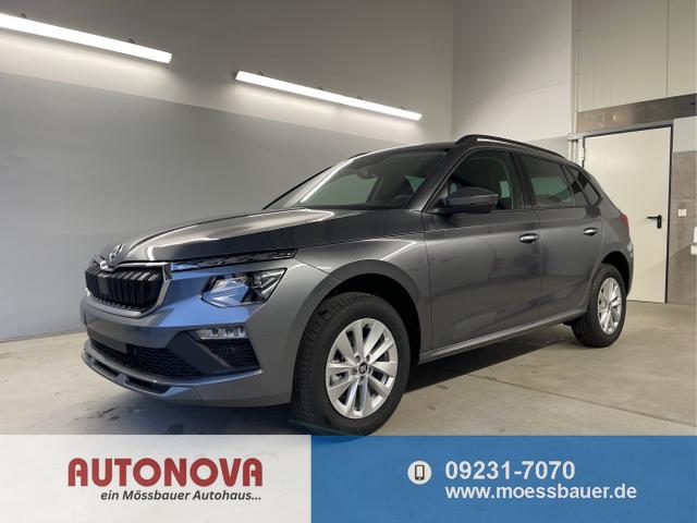 Skoda / KAMIQ / Grau / / / 115PS DSG Matrix+AHK+Kamera+PDC vor+hi+Kessy+Sitzheizung+GVL