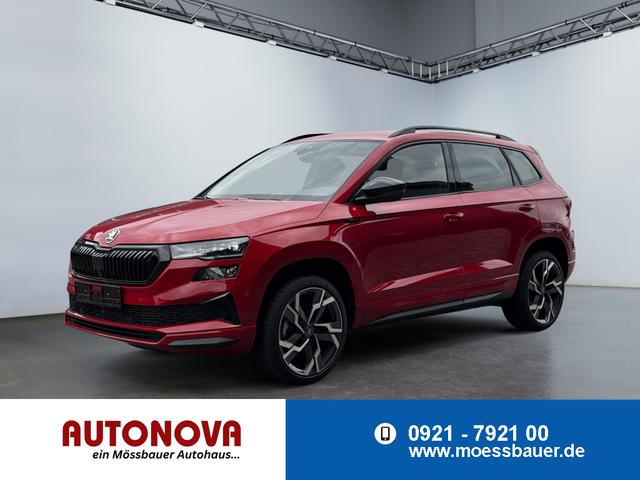 Skoda Karoq - 1,5 TSI DSG Sportline 2ZKlimaautomatik Canton Anh&auml;ngerkupplung Totewinkel Assistent 2 x Einparkhilfe Kamera 19 Zoll Felgen adaptiver Tempomat 5J Garantie