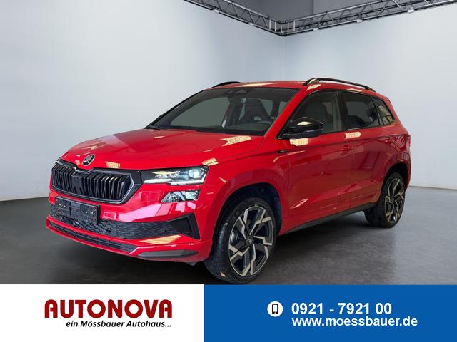 Skoda Karoq - Sportline 1,5 TSI DSG 2ZKlimaautomatik Canton Anh&auml;ngerkupplung Totewinkel Assistent 2 x Einparkhilfe Kamera 19 Zoll Felgen adaptiver Tempomat 5J Garantie