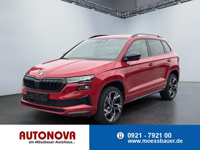 Skoda Karoq - Sportline 1,5 TSI DSG 2ZKlimaautomatik Canton Anh&auml;ngerkupplung Totewinkel Assistent 2 x Einparkhilfe Kamera 19 Zoll Felgen adaptiver Tempomat 5J Garantie